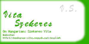 vita szekeres business card